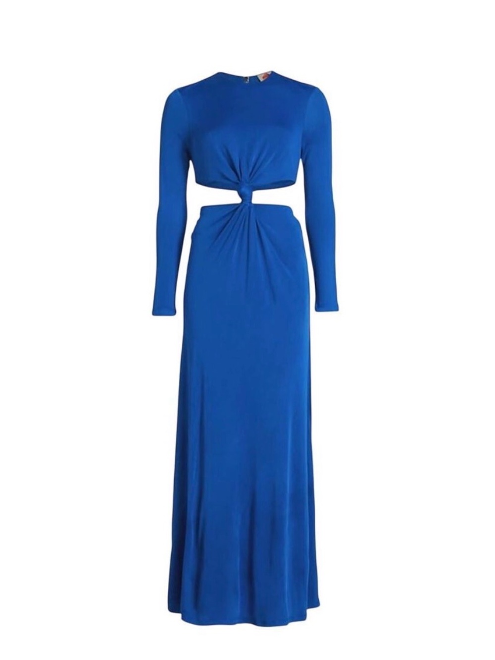 NWT FARM Rio Knotted Cut-Out Maxi Dress in Cobalt Blue | Size Large
